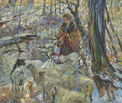 Sheep at the Brook