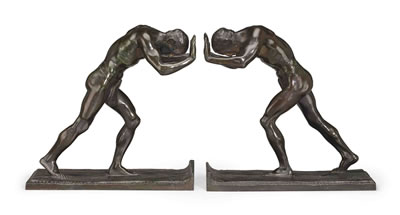 Sample artwork by Isidore Konti (1862 - 1938), known for figure, portrait bust, monument and decorative sculpture - View similar artists and auction records