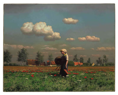 A Girl in a Field of Poppies