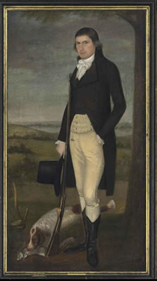 Portrait of Nathaniel Shaw Woodbridge by Ralph Earl - Auction record, sale price, and art valuation. Compare with similar artists and explore comparable artworks.