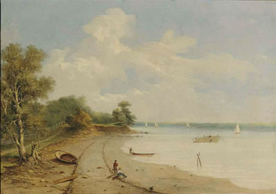 Fishing by the Hudson River