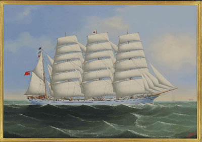 Sample artwork by Fong Lai (fl. 1890-1910), known for maritime painting - View similar artists and auction records
