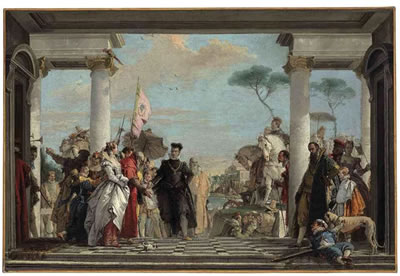 The Arrival of Henry III at the Villa Contarini by Giovanni Battista Tiepolo - Auction record, sale price, and art valuation. Compare with similar artists and explore comparable artworks.