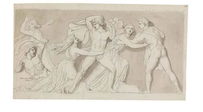 Designs for a classical relief by John Flaxman - Auction record, sale price, and art valuation. Compare with similar artists and explore comparable artworks.