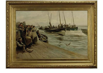 The return of the fishing fleet on the Tyne