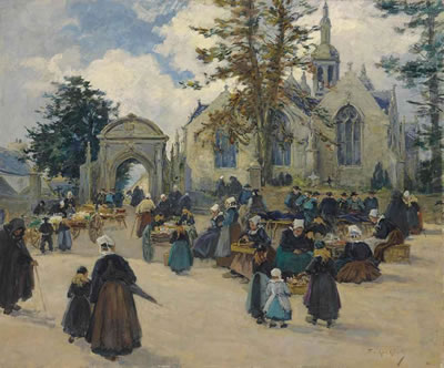 Après la messe en Bretagne