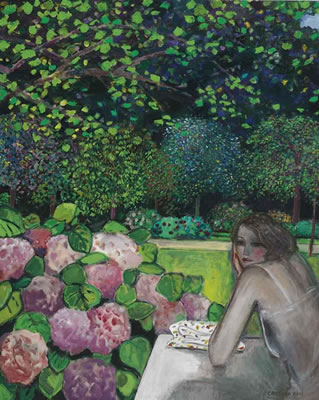 Le massif d'hortensias