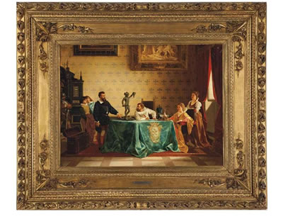 Cellini present a statue to the first Duke of Tuscany