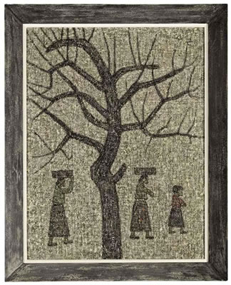 Tree and three figures, 1962