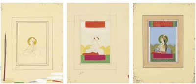 Sample artwork by Tazeen Qayyum (Born 1973), known for painting - View similar artists and auction records