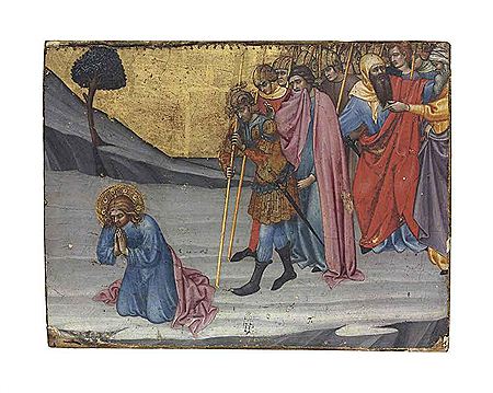 Saints Cosmas and Damian awaiting decapitation
