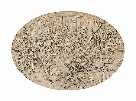 The rape of the Sabines by Lattanzio Gambara - Auction record, sale price, and art valuation. Compare with similar artists and explore comparable artworks.