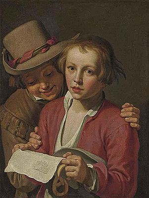 Two boys singing by Abraham Bloemaert - Auction record, sale price, and art valuation. Compare with similar artists and explore comparable artworks.