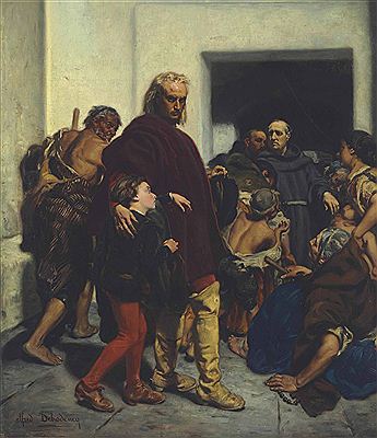 Christopher Columbus at the Monastery of Rabida