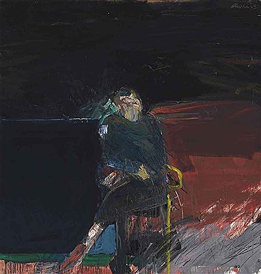 Seated Man in Yellow Chair