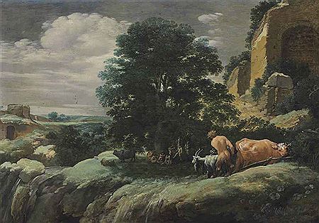 Sample artwork by Moses Matheusz van Uyttenbroeck (1600 - 1646), known for italianate landscapes, genre scenes with mythological and pastoral themes - View similar artists and auction records