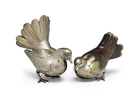 A pair of patinated bronze ornaments (2) by Katsura Mitsuharu - Auction record, sale price, and art valuation. Compare with similar artists and explore comparable artworks.