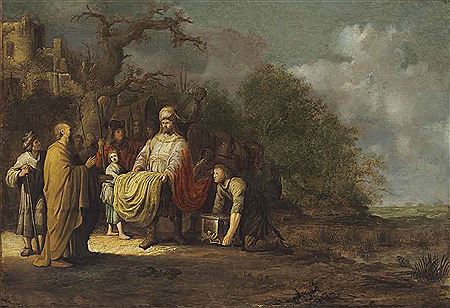 ELISHA REFUSING THE GIFTS OF NAAMAN
