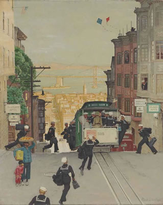 Sample artwork by Mead Schaeffer (1898 - 1980), known for illustrator-action genre, marine - View similar artists and auction records