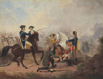 Washington and Lafayette at the Battle of Brandywine by Junius Brutus Stearns - Auction record, sale price, and art valuation. Compare with similar artists and explore comparable artworks.