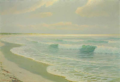 Quiet Sea Coming to Hawaiian Shore