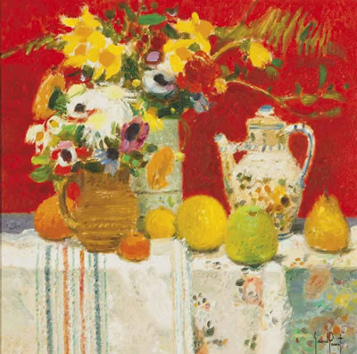 Fleurs à la théière by Gerard Passet - Auction record, sale price, and art valuation. Compare with similar artists and explore comparable artworks.