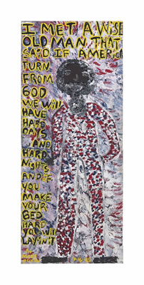 Sample artwork by Mary Proctor (Born 1960), known for african-american genre, figure, whimsical, religious themes, outsider art - View similar artists and auction records
