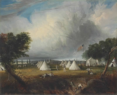 Military Troops at Camp