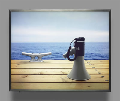 Nautical Scene with Loudhailer