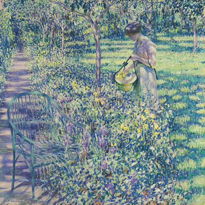 Sample artwork by Louis Ritman (1889 - 1963), known for figure-landscape, still life and genre painting - View similar artists and auction records
