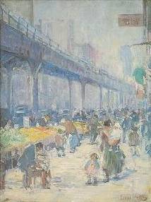 Lower East Side Market by Rachel V Hartley - Auction record, sale price, and art valuation. Compare with similar artists and explore comparable artworks.
