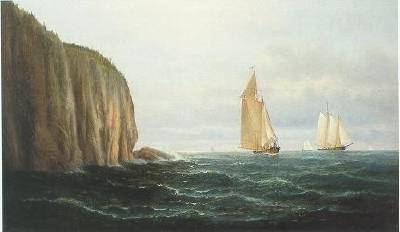 Sample artwork by Wesley Elbridge Webber (1841 - 1914), known for marine, landscape, historical genre painting - View similar artists and auction records