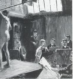 Male Life Class, Arts Students League