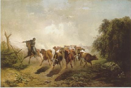 Union Drover with Cattle