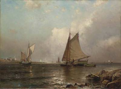 Sample artwork by Arthur Quartley (1839 - 1886), known for marine, seascape and landscape painting, engraving - View similar artists and auction records