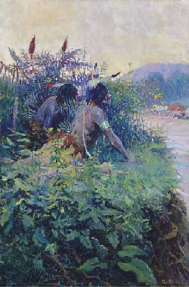 Waiting at the Ford by Stanley Arthurs - Auction record, sale price, and art valuation. Compare with similar artists and explore comparable artworks.