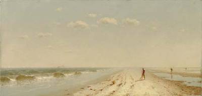 Fire Island Beach by Sanford Robinson Gifford - Auction record, sale price, and art valuation. Compare with similar artists and explore comparable artworks.