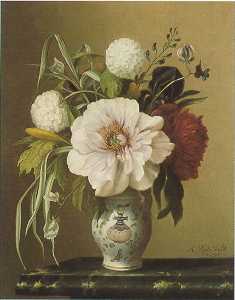 Sample artwork by Arnoud Wydeveld (1823 - 1888), known for fruit and floral still-life, fish, genre - View similar artists and auction records