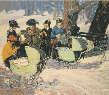 Sample artwork by George Benjamin Luks (1866 - 1933), known for urban genre and portrait painting, illustration - View similar artists and auction records