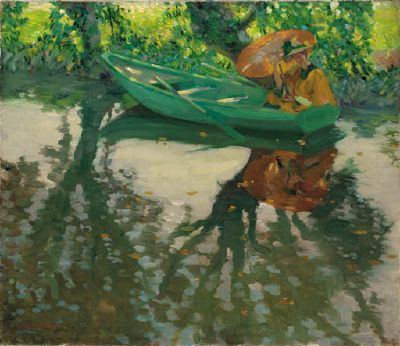 Sample artwork by Lawton Silas Parker (1868 - 1954), known for figure-nude, portrait and landscape painting, teaching - View similar artists and auction records