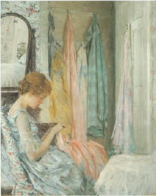 In Her Boudoir