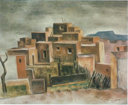 Pueblo Village by Andrew Dasburg - Auction record, sale price, and art valuation. Compare with similar artists and explore comparable artworks.