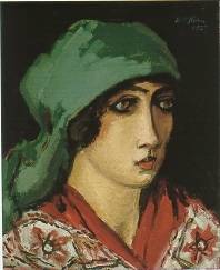 Ruth with Green Headcloth