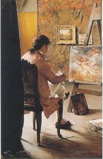 The Painter by Ignaz Marcel Gaugengigl - Auction record, sale price, and art valuation. Compare with similar artists and explore comparable artworks.