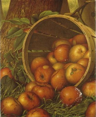 Basket of Apples at the Foot