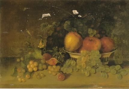 Still Life with Apples, Grape