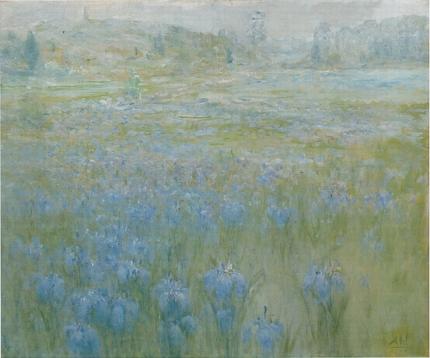 Landscape with Irises