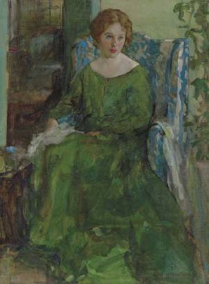 Girl in Green Dress