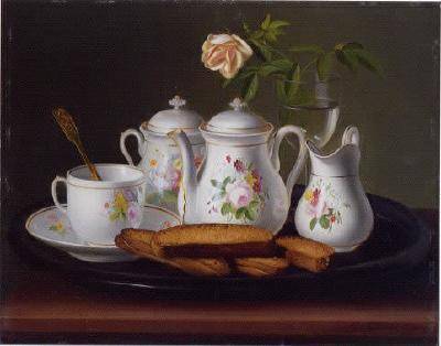 Still Life of Porcelain and Biscuits