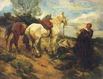 A rest from the ride by Johannes Hendricus Jurres - Auction record, sale price, and art valuation. Compare with similar artists and explore comparable artworks.